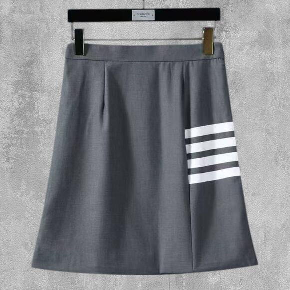 Thom Browne Women's Gray Wrap Dress - Picture 1 of 5